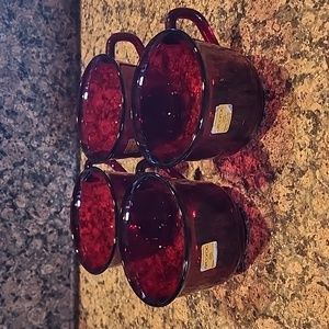 Vintage Arcoroc Coffee Cups, Set of 4